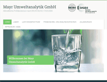 Tablet Screenshot of mayr-umweltanalytik.de